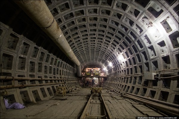 Перебранный участок ППТ. Вид на забой.