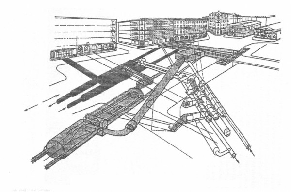 Подземный узел, развязка под Сенной Площадью