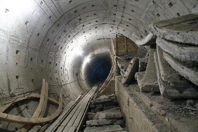 Переборка тоннеля под новый проэект.