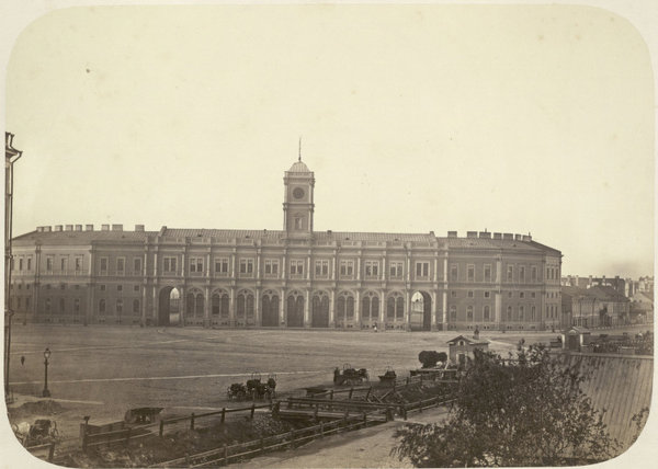 Nikolaevsky Rail Terminal Saint Petersburg.jpg (146.51 КБ) 14025 просмотров Николаевский вокзал, Санкт-Петербург, снимок ~ 1860 годов