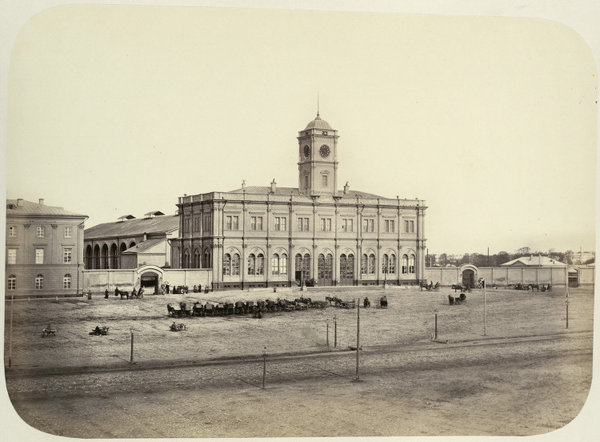 Nikolaevsky Rail Terminal Moscow.jpg (171.36 КБ) 14025 просмотров Николаевский вокзал, Москва, снимок ~ 1860 годов