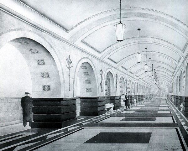 Pushkinskaya.jpg (236.63 КБ) 18932 просмотра Станция «Пушкинская» («Витебская»), автор проекта И.М. Чайко