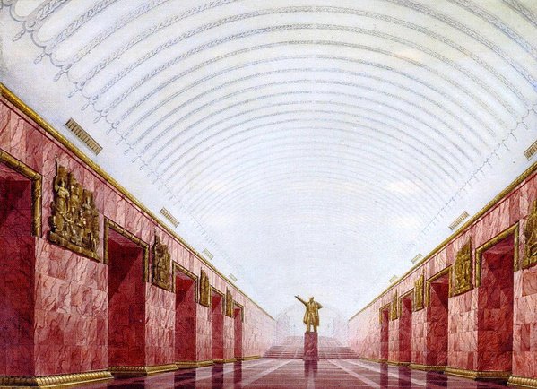 Vosstaniya.jpg (215.55 КБ) 18932 просмотра Станция «Площадь Восстания», авторы проекта В.В. Ганкевич, Б.Н. Журавлев