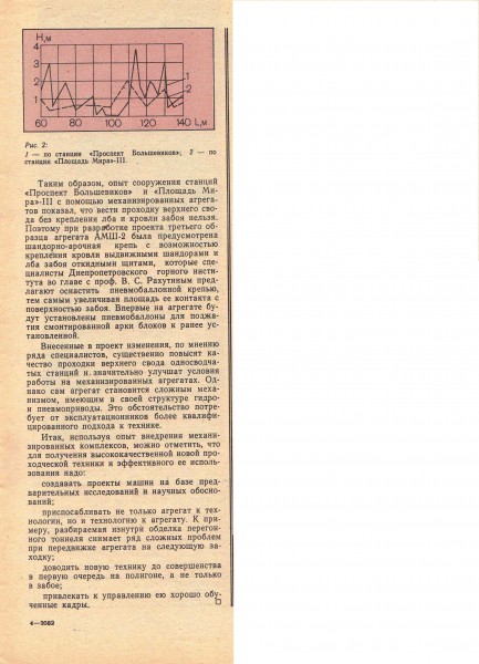 Журнал &quot;Метрострой&quot; №7 1990 год, стр.13