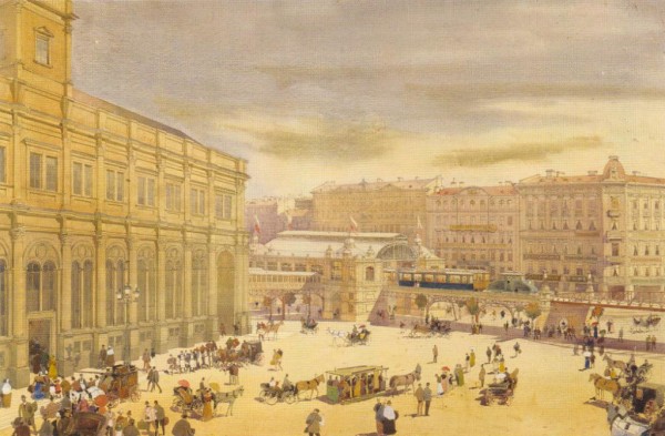 Знаменская площадь (площадь Восстания), метро от Московского вокзала - проект Балинского Петра Ивановича