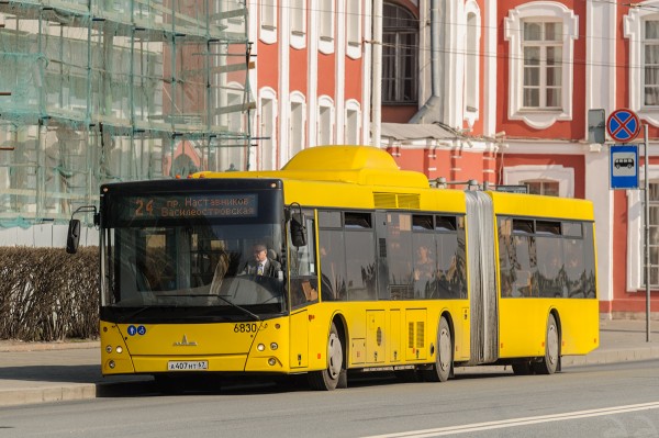 МАЗ-215.069 № 6830, испытания ГУП «Пассажиравтотранс»