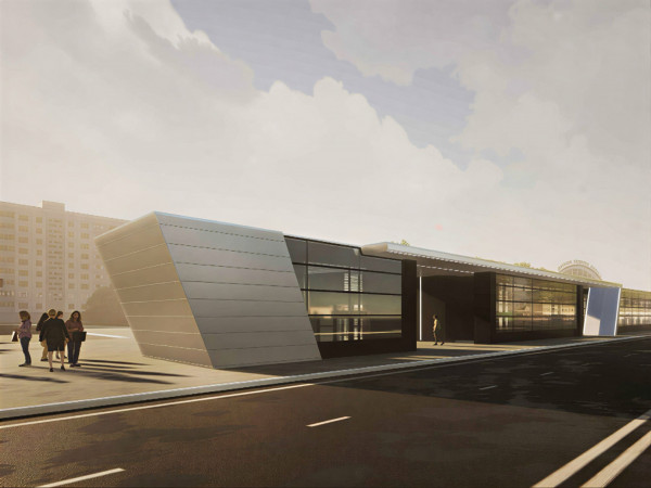 Улица Доблести Вид на входные группы с другой стороны улицы.jpg