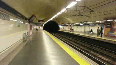 Одна из станций Мадрида